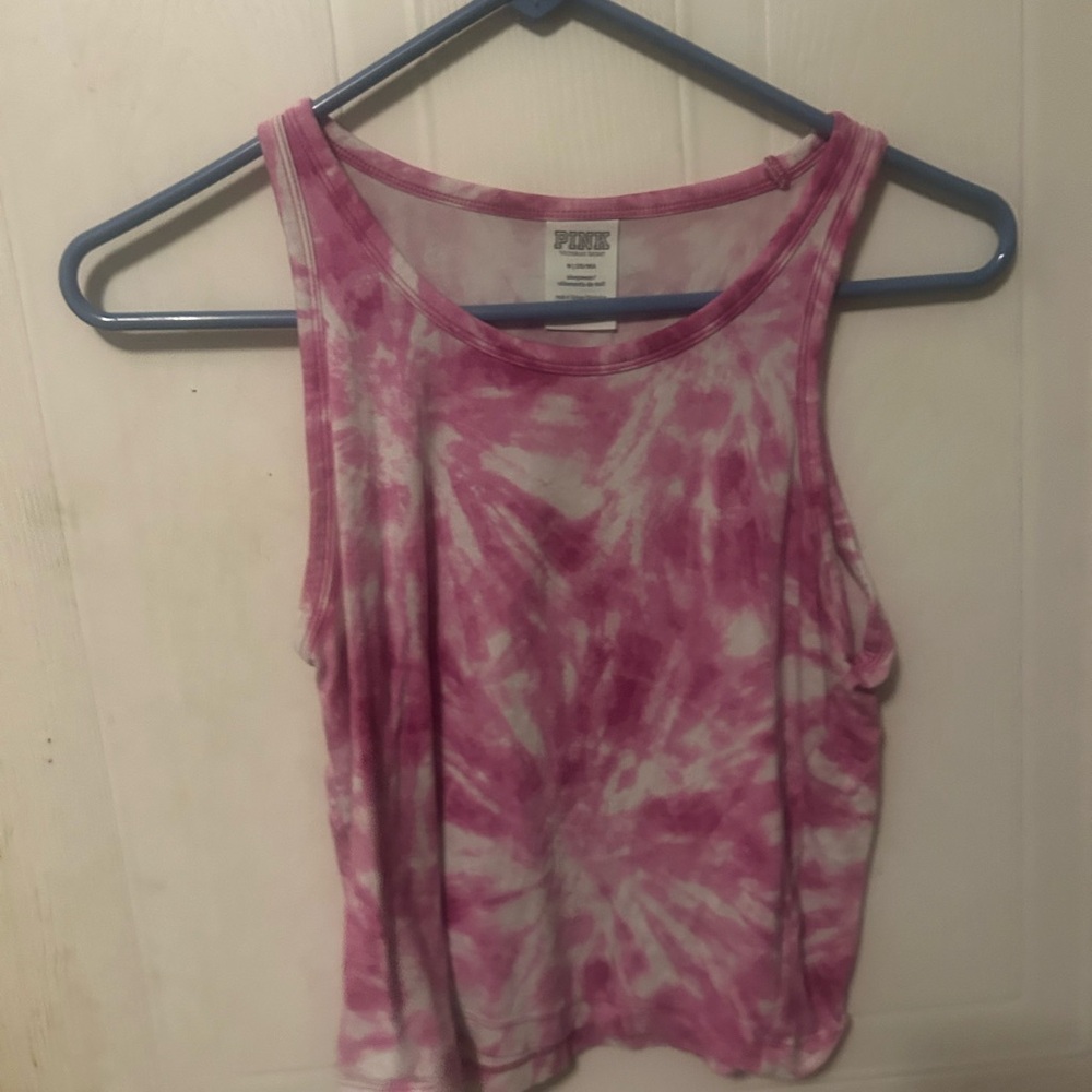 Pink Tie-Dye Tank Top Victoria secret PINK women’s medium size